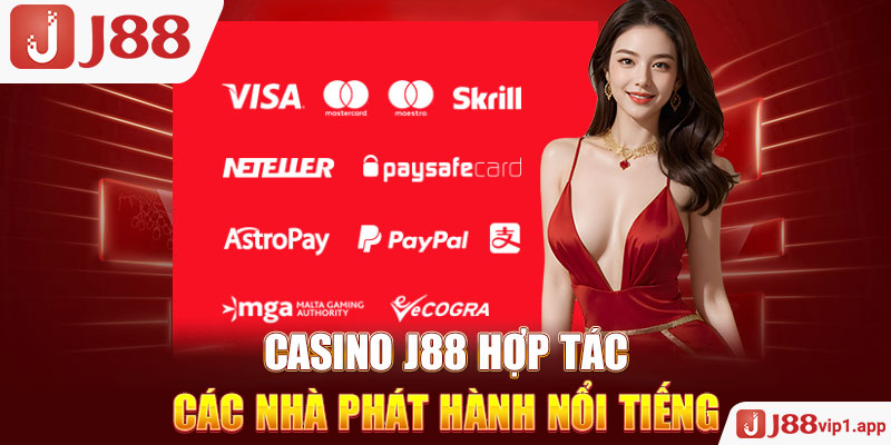 Casino J88 hợp tác các nhà phát hành nổi tiếng